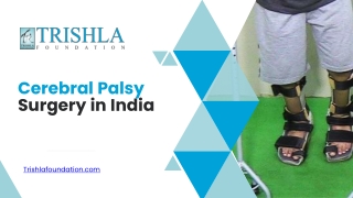 Cerebral Palsy Surgery in India