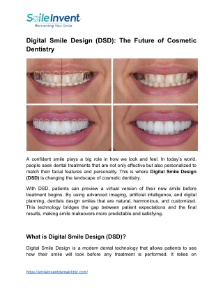Digital Smile Design (DSD)_ The Future of Cosmetic Dentistry