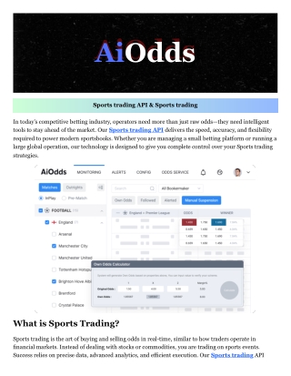 Sports trading​