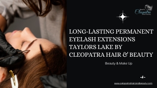 Long-Lasting Permanent Eyelash Extensions Taylors Lake by Cleopatra Hair & Beaut