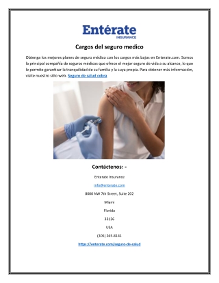 Cargos del seguro médico
