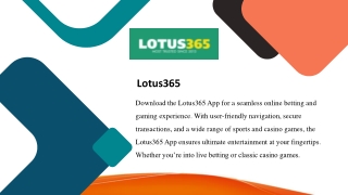 Lotus365 App  Download Lotus365 App for Easy Betting Access