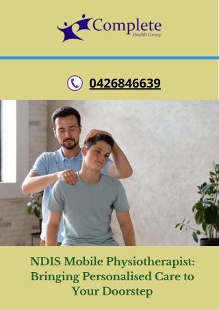 NDIS Mobile Physiotherapist Bringing Personalised Care to Your Doorstep