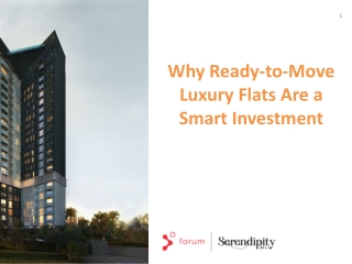 Why Ready-to-Move Luxury Flats Are a Smart Investment