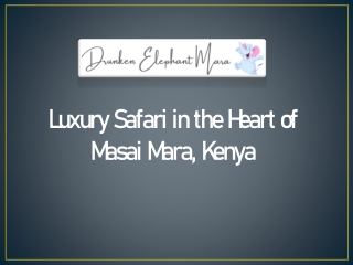 Luxury Safari in the Heart of Masai Mara, Kenya