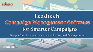 Will Leadtech Campaign Management Software Help You Win Elections?