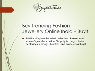 Buy Trending Fashion Jewellery Online India – BuyIt