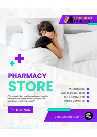 Zopisign Tablets – Trusted Online Pharmacy Store