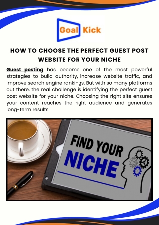 How to Choose the Perfect Guest Post Website for Your Niche