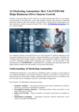 AI Marketing Automation
