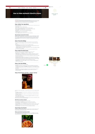 How to Make Authentic Kimchi at Home | Kimchi Dubai Guide