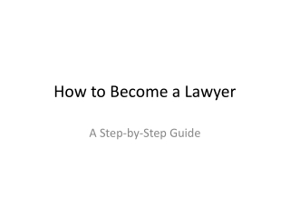 How to Become a Lawyer (Family Law)