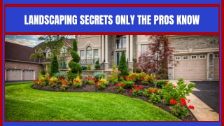 Landscaping Design Installation Services