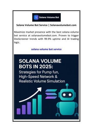 Solana Volume Bot Service  Solanavolumebot.com