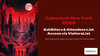 Cybertech New York 2025 Exhibitors List & Attendees List