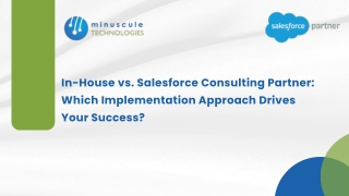 In-House vs. Salesforce Consulting Partner Which Implementation Approach Drives Your Success