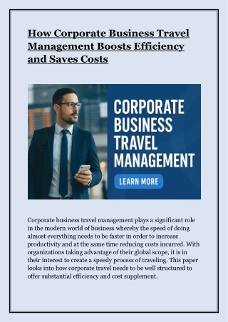 How Corporate Business Travel Management Boosts Efficiency and Saves Costs- (1)