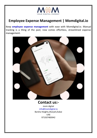 Employee Expense Management | Momdigital.io