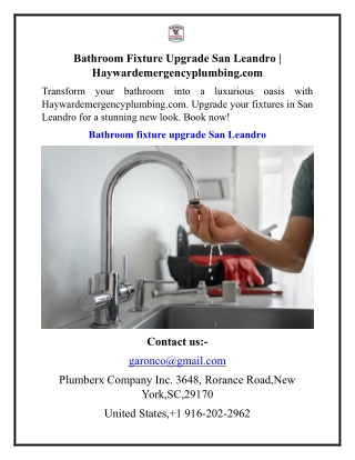 Bathroom Fixture Upgrade San Leandro  Haywardemergencyplumbing.com