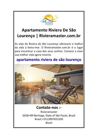 Apartamento Riviera De São Lourenço  Rivieramaster.com.br