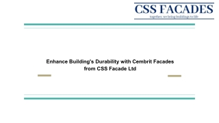 Enhance Building's Durability with Cembrit Facades from CSS Facade Ltd