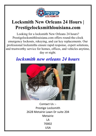 Locksmith New Orleans 24 Hours | Prestigelocksmithlouisiana.com