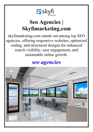 Seo Agencies | Skyfimarketing.com