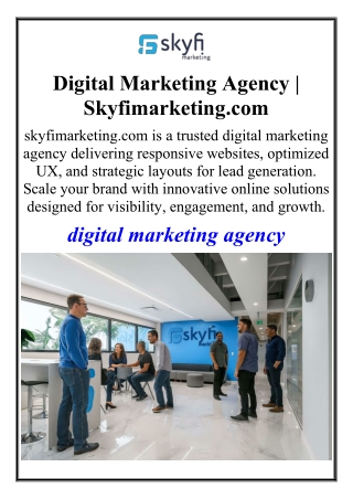 Digital Marketing Agency | Skyfimarketing.com