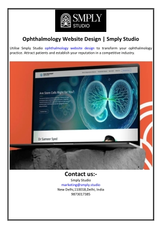 Ophthalmology Website Design | Smply Studio