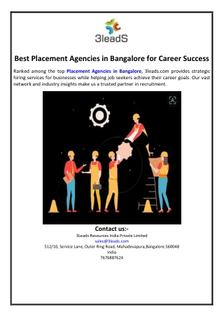 Best Placement Agencies in Bangalore for Career Success