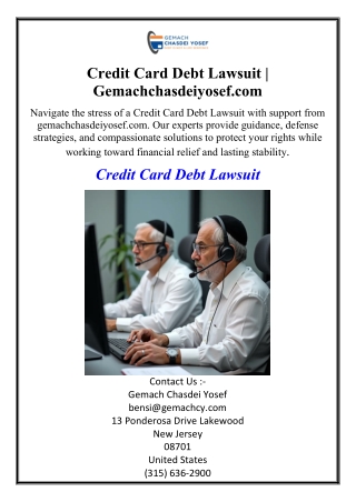 Credit Card Debt Lawsuit | Gemachchasdeiyosef.com