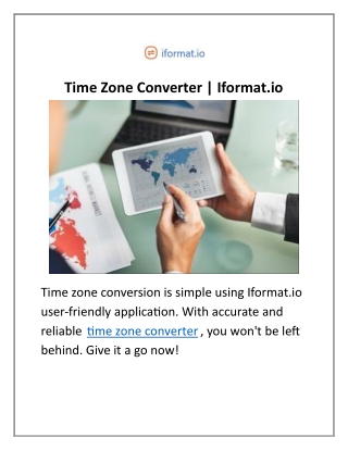 Time Zone Converter | Iformat.io