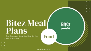 Stay Energized Using Diet Meal Service Abu Dhabi Daily