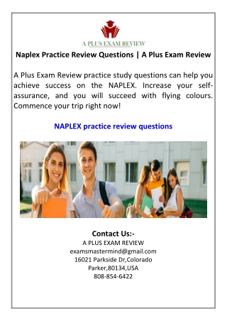 Naplex Practice Review Questions  A Plus Exam Review