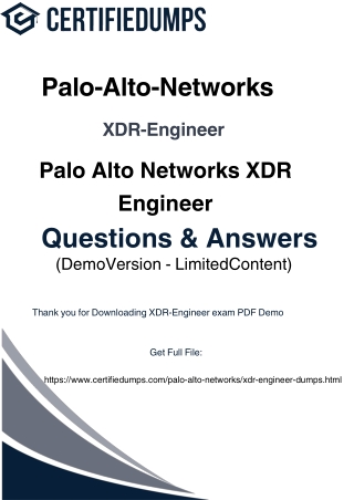XDR-Engineer Practice Questions 2025 – Verified & Reliable