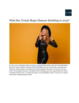 What Key Trends Shape Glamour Modeling in 2025_