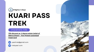 Kuari Pass Trek pdf