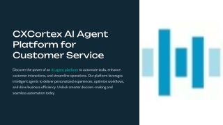 CXCortex-AI-Agent-Platform-for-Customer-Service