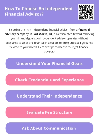How To Choose An Independent Financial Advisor?