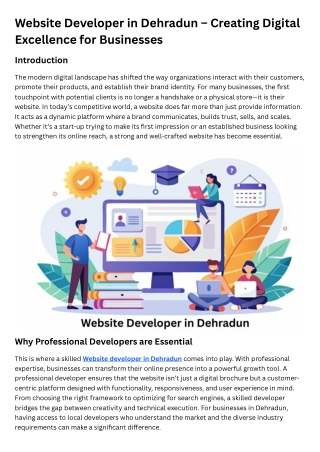 Website Developer in Dehradun