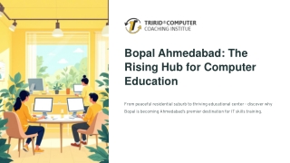 Computer Education in Bopal Ahmedabad - TCCI Institute