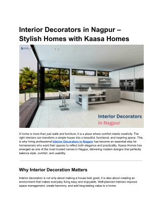 Interior Decorators in Nagpur