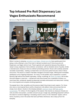 Pre Roll Dispensary Las Vegas