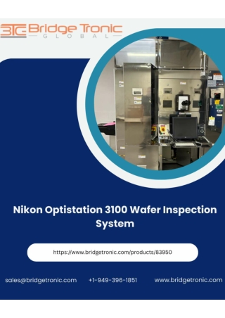 Nikon Optistation 3100 Wafer Inspection System