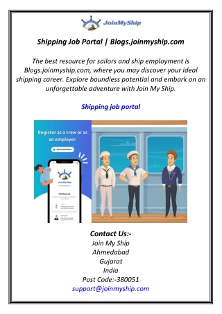 Shipping Job Portal | Blogs.joinmyship.com