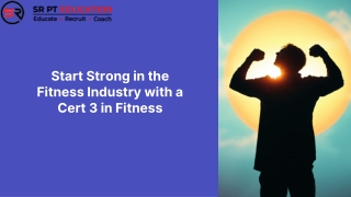 Start Strong in the Fitness Industry with a Cert 3 in Fitness