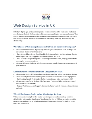 Web Design Service in UK