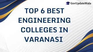 Top 6 Best Engineering Colleges in Varanasi