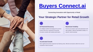 AI-large Product Matching for Retail and buyers - Buyers Connect