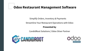 Odoo Restaurant Management Software